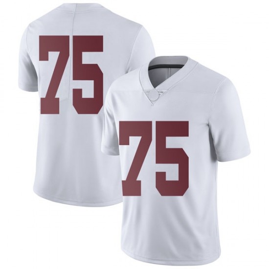 Alabama Crimson Tide Men's Tommy Brown #75 No Name White NCAA Nike Authentic Stitched College Football Jersey TG16Z14AN